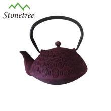 Hot Sale Wholesale Purple Enamel Teapot Cast Iron Kettle